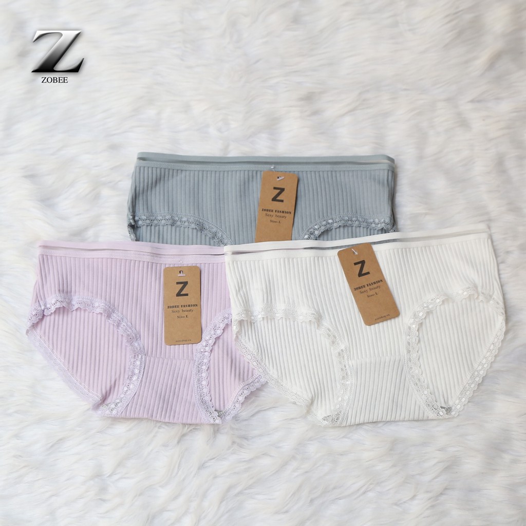 ZOBEE Combo 3 Quần lót nữ Cotton tăm tre kháng khuẩn QL8133C | BigBuy360 - bigbuy360.vn