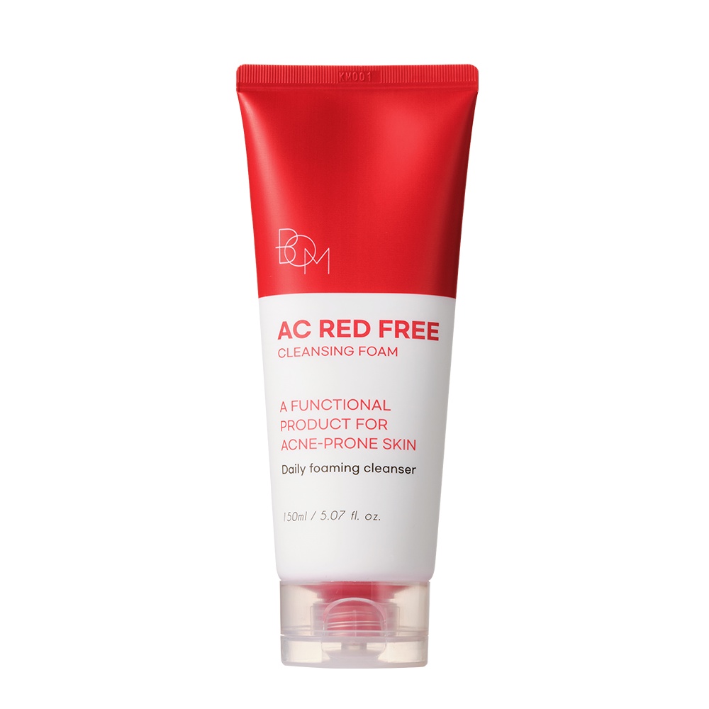 SỮA RỬA MẶT TẠO BỌT NGỪA MỤN BOM AC RED FREE CLEANSING FOAM 150ML