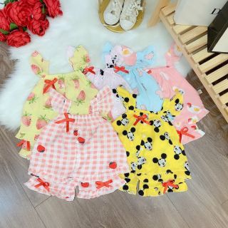 Bộ lanh lụa cho bé gái(8-22kg)