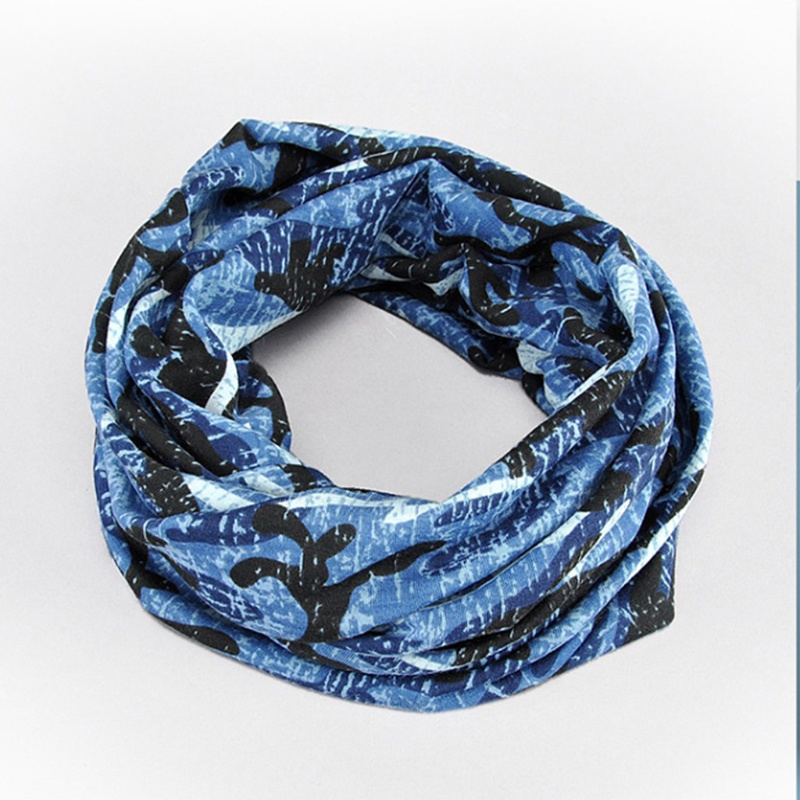 Mũ Trùm Đầu Kiêm Khăn Choàng Cổ 2 Trong 1 Họa Tiết Rằn Ri Giữ Ấm Tai Thời Trang Unisex