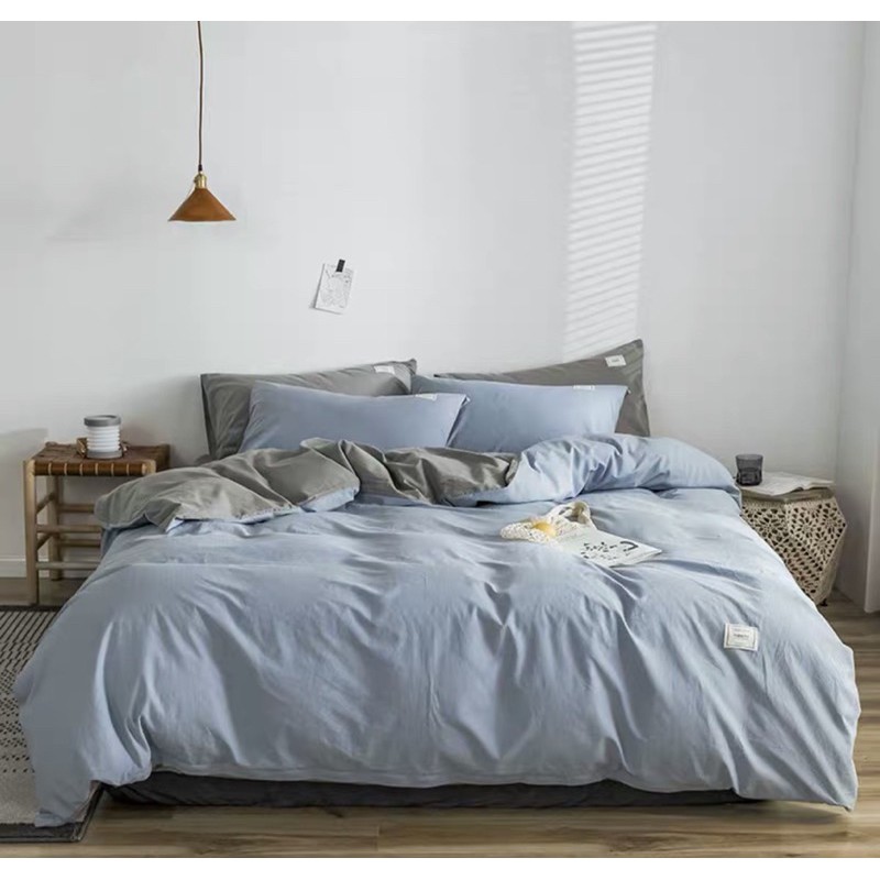 Bộ chăn ga cotton Tici 4 món  cao cấp nhập khẩu Hàn Quốc màu mới