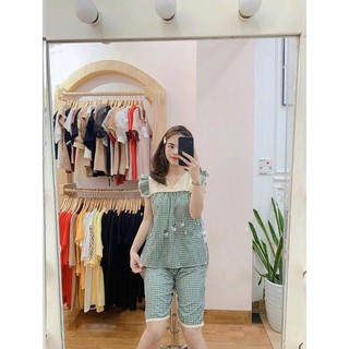 Sét bộ katê lụa mát mẻ duyên dáng SBKT_002