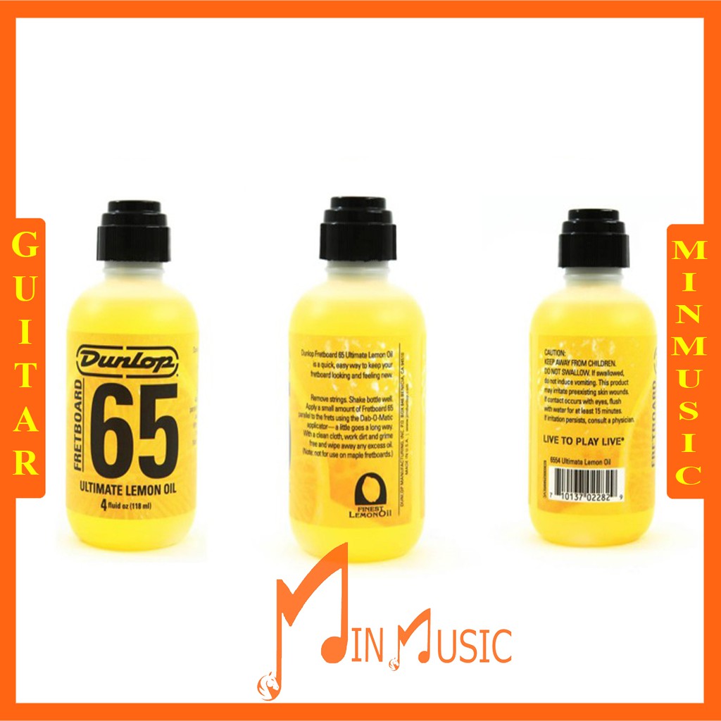 Dunlop 65 dầu vệ sinh cần đàn guitar /fretboard/Dunlop 65 Ultimate Lemon Oil 6551 30ml