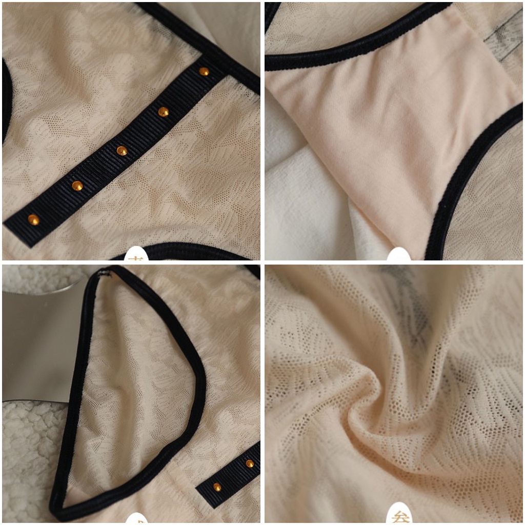 Quần lót nữ ren PUPET thiết kế độc đáo viền đen cá tính Havana FLQ148