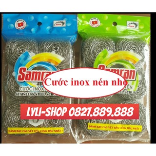 COMBO 6 MIẾNG CƯỚC INOX NÉN NHỎ