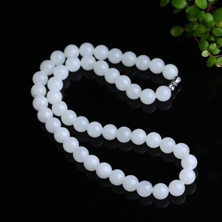Vòng tay và vòng cổ đá bạch ngọc hàng đẹp có kiểm định chuẩn