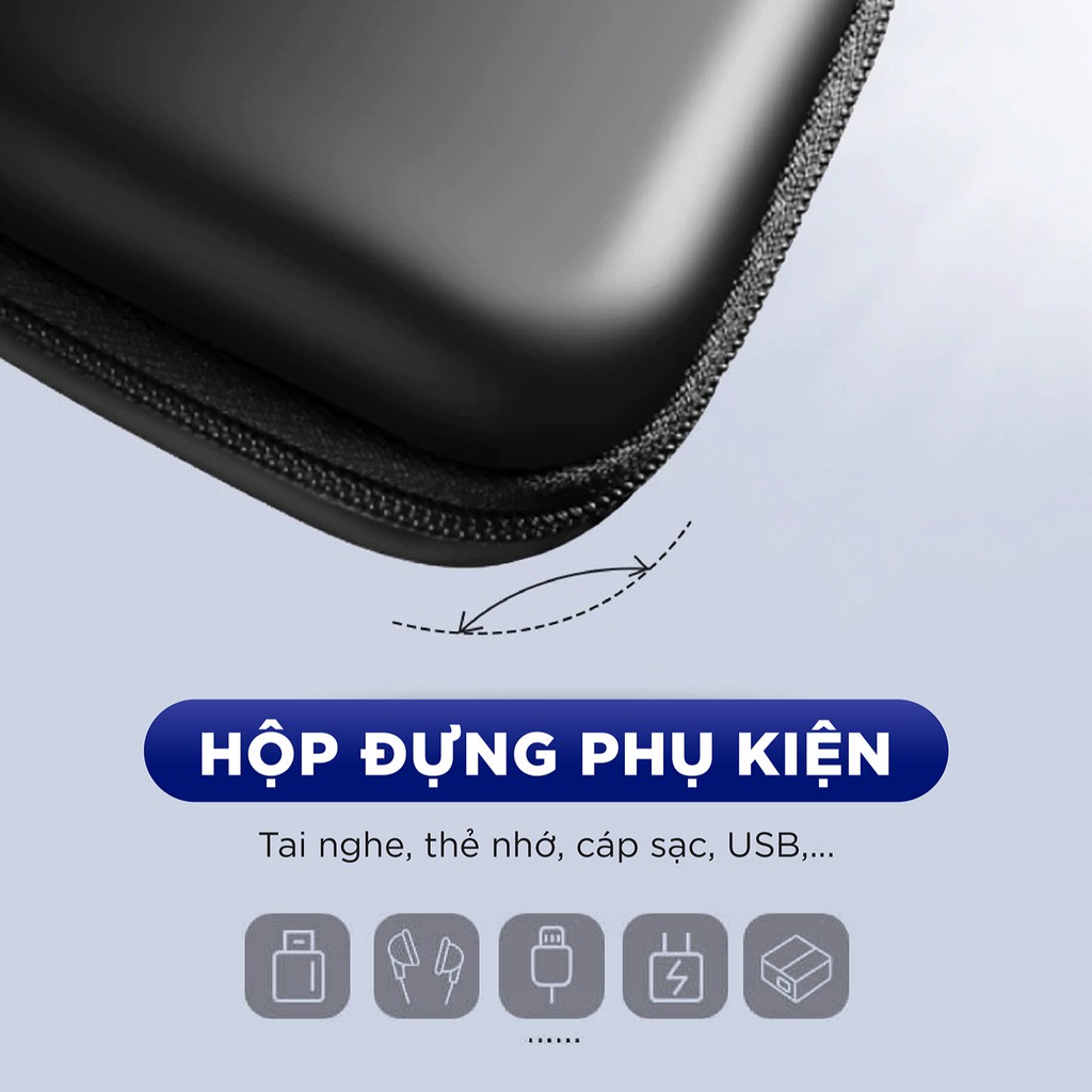 Hộp đựng tai nghe thẻ nhớ cáp USB chống sốc chống nước UGREEN 40816