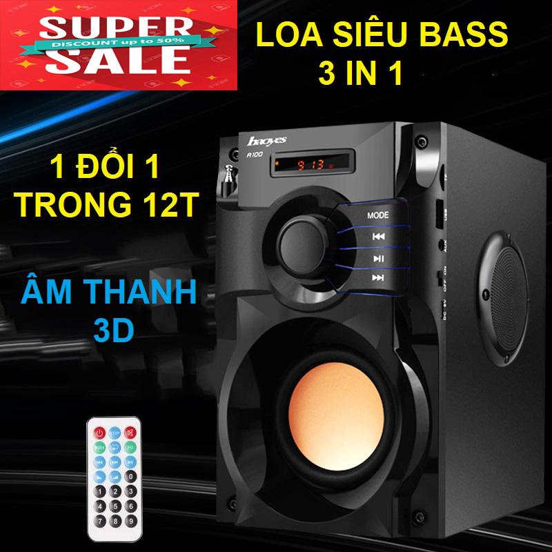 Loa Bluetooth Rs A100 Pro Phiên Bản Mới, Âm Thanh Mạnh Mẽ, Bass Ấm - Hỗ Trợ Màn Hình Hiển Thị LCD