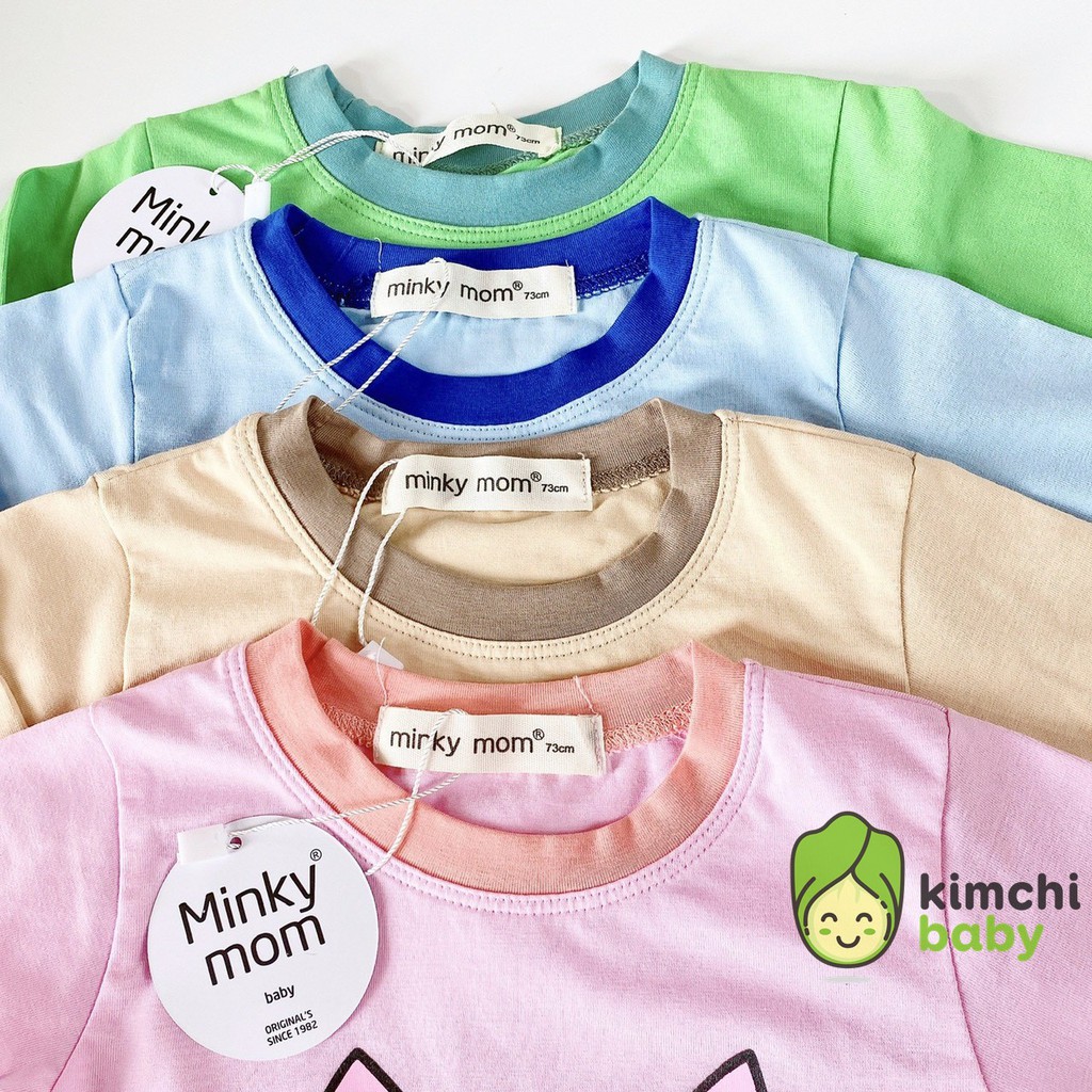 Bộ Dài Tay Minky Mom Cotton 100% Họa Tiết Super Joe Chính Hãng Túi Zip Cho Bé Trai Bé Gái MKM25