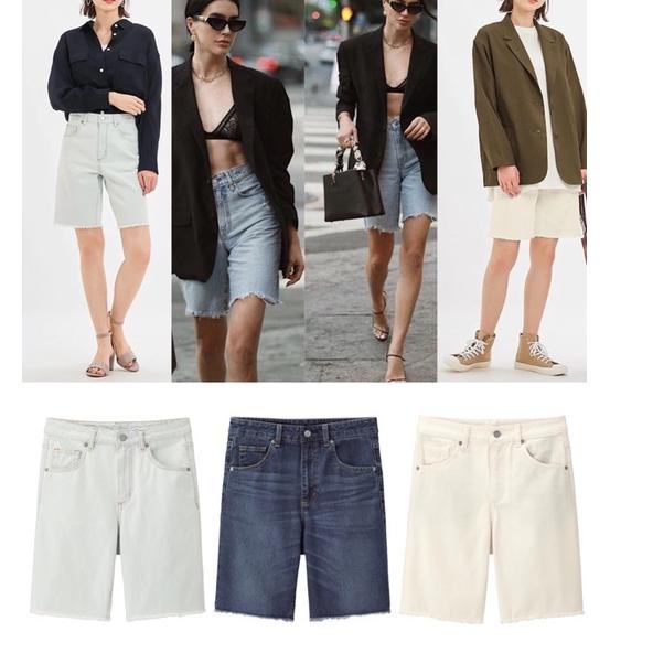 Đầu Ra Mới Nhất - Uniqlo 90s Quần Jean Denim Cắt Ra