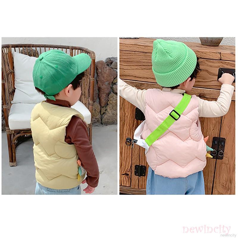 Áo khoác giữ ấm hoạ tiết hoạt hình phong cách Hàn Quốc cho bé