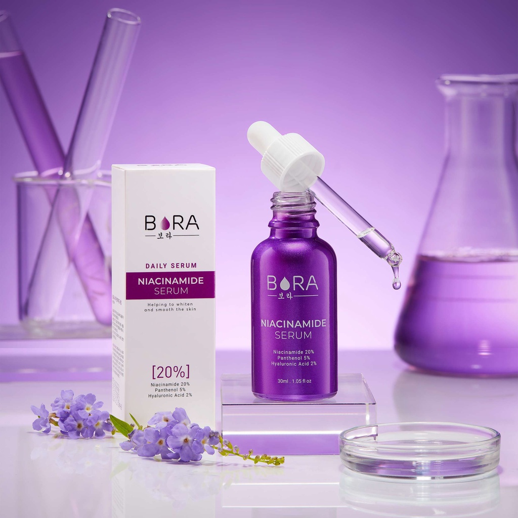 Serum Giảm Mụn Kiềm Dầu Mờ Thâm  Bora Niacinamide 20%