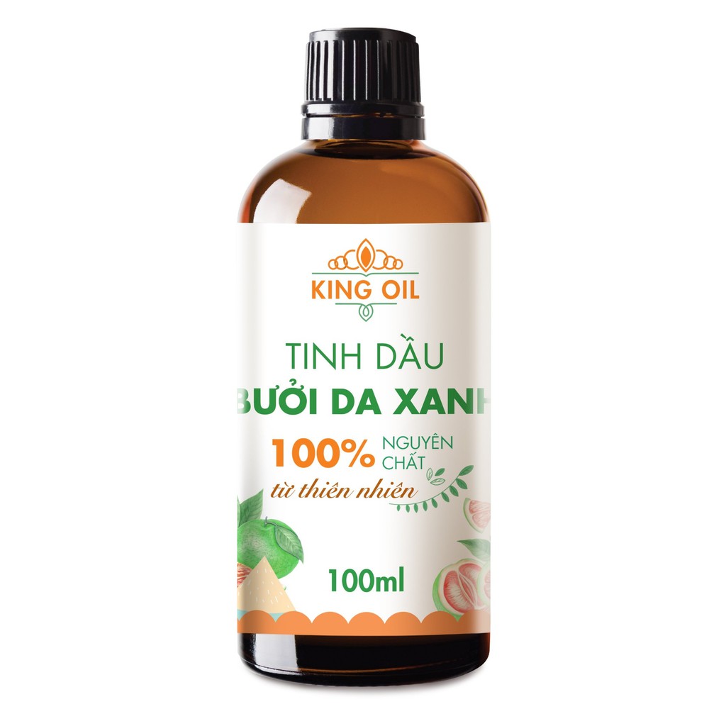 Tinh dầu bưởi da xanh nguyên chất từ thiên nhiên giúp chăm sóc tóc chắc khỏe, ống mượt, kích thích mọc tóc