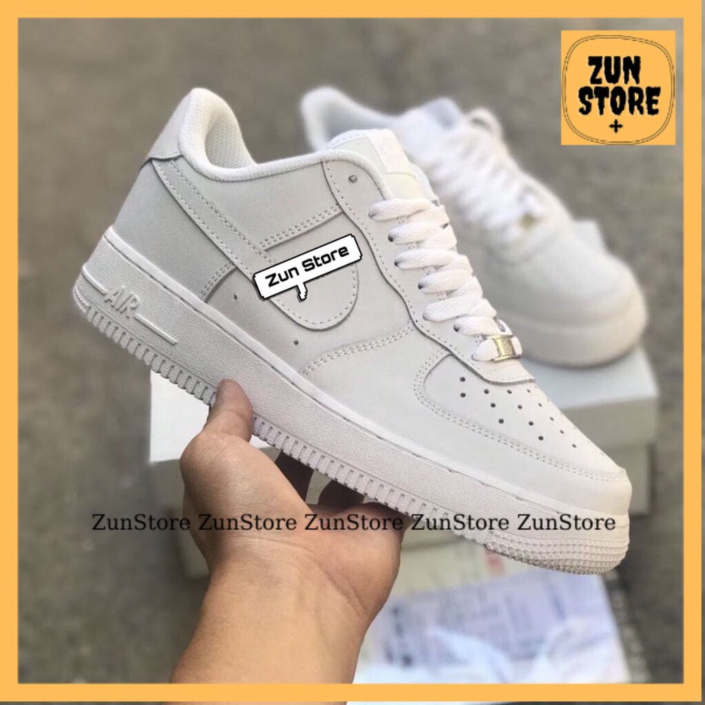 Giày thể thao AF1 Trắng, Giày sneaker air force 1 trắng full nam nữ siêu hot dễ phối đồ Hót 2022