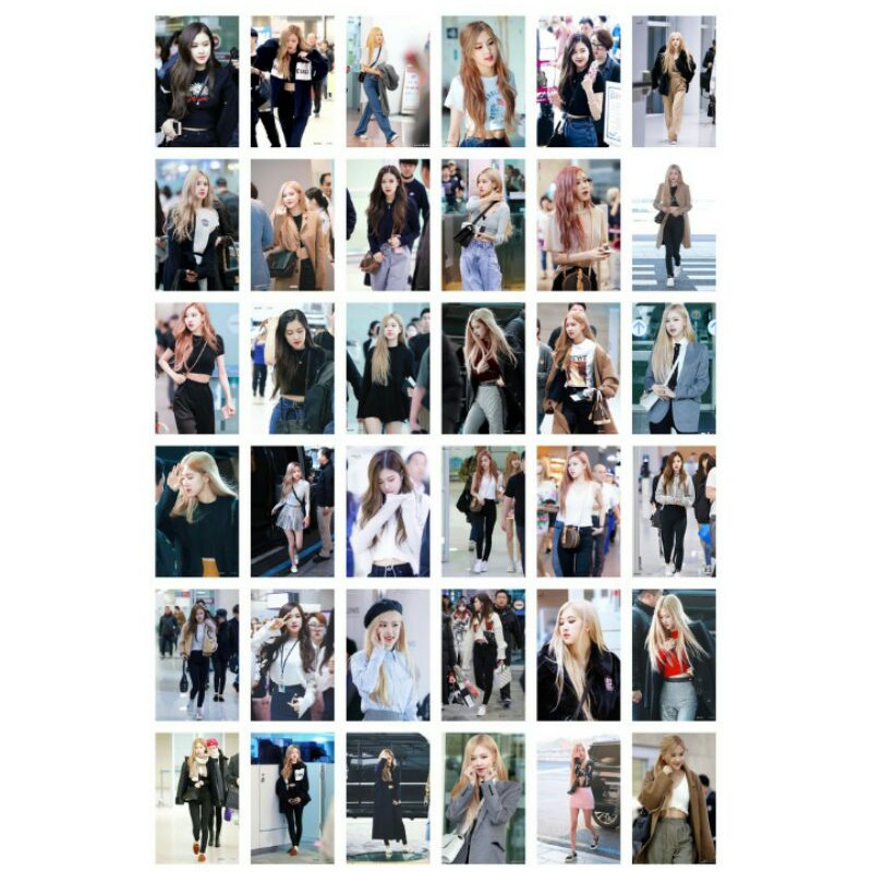 Lomo card 36 ảnh thành Viên BLACKPINK ROSÉ - Fashion Style