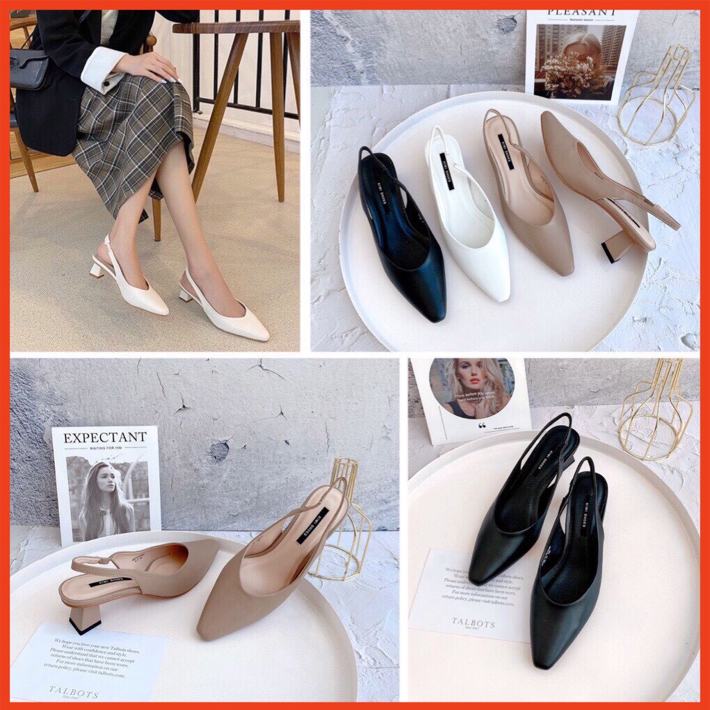 SANDAL SLINGBACK KIWI GÓT LOE 5P DA LÌ