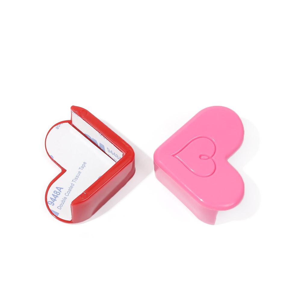 Set 4 Phụ Kiện Bọc Góc Bàn Hình Trái Tim Mềm Mại Bảo Vệ An Toàn Cho Bé Sơ Sinh