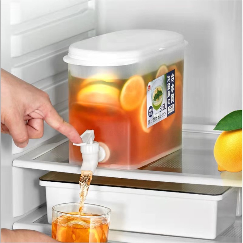 Bình đựng nước tủ lạnh dung tích lớn 3.5L có vòi, đựng trà, nước trái cây, các loại đồ uống khác trong tủ lạnh