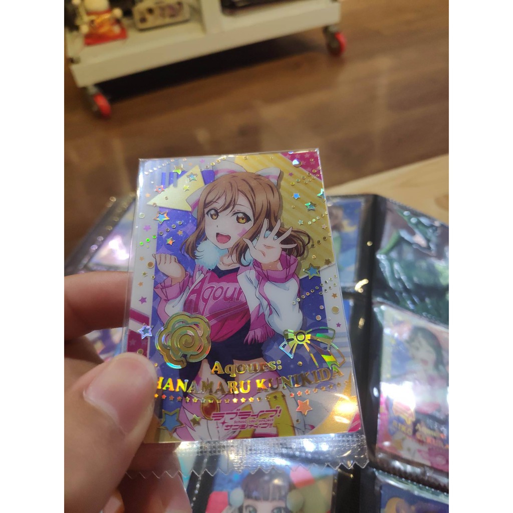Thẻ bài sưu tầm bánh xốp Idol Love Live LL 21 - Tặng bọc bài nhựa bảo quản