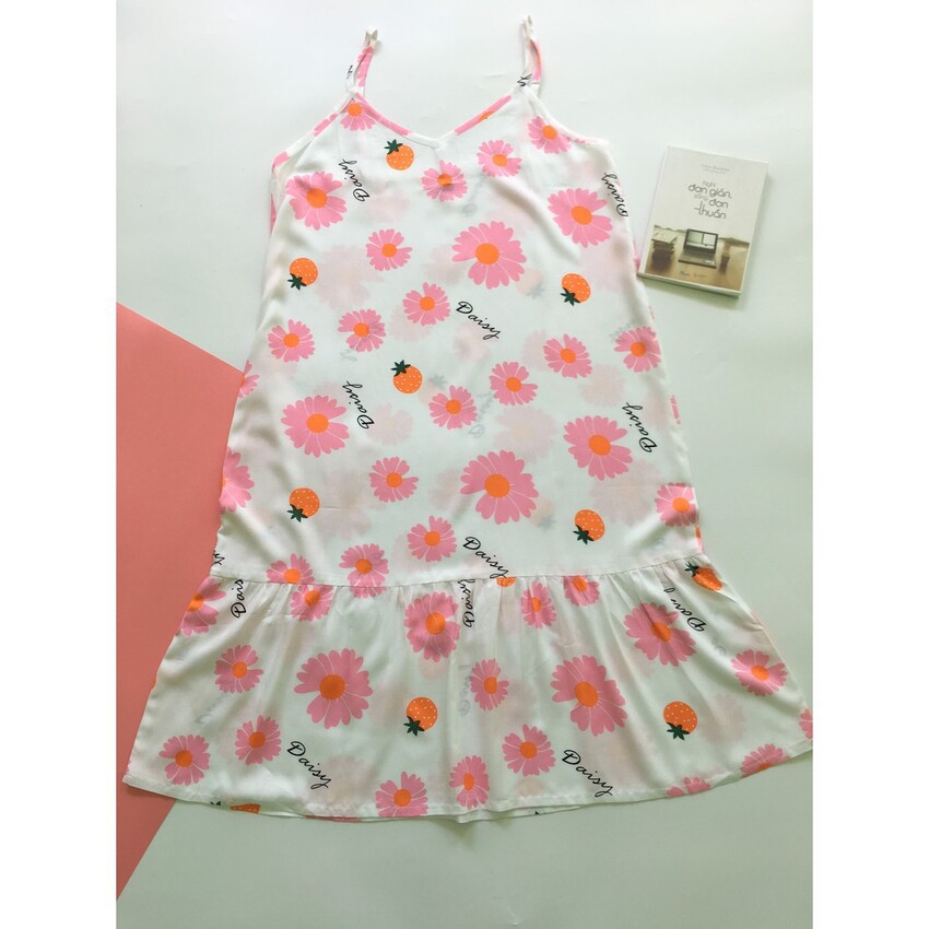 Đầm tole hai dây đuôi cá dễ thương, Đồ mặc nhà Queenie | BigBuy360 - bigbuy360.vn