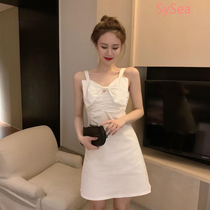 Đầm Midi Dáng Chữ A Màu Trắng Thiết Kế Ôm Sát Tôn Dáng