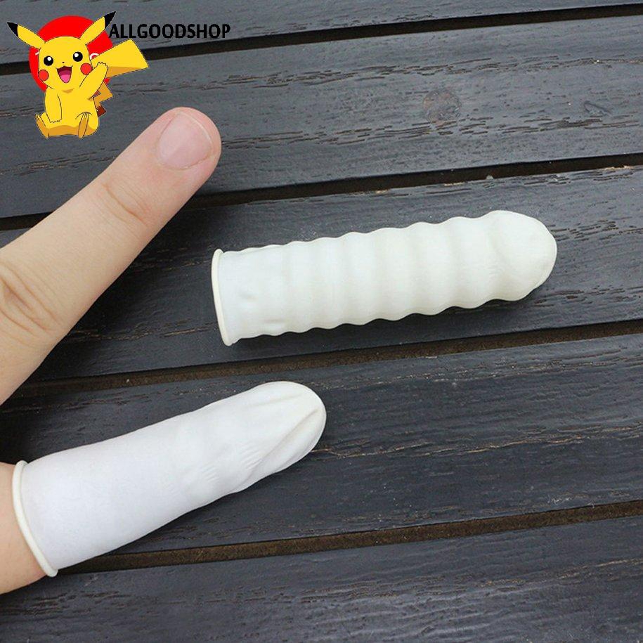 Set 100 bao đeo ngón tay chất liệu latex thiên nhiên bền chống tĩnh điện