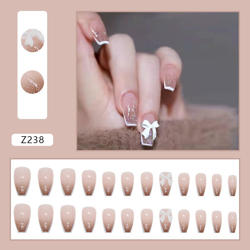 Móng giả đính đá /kèm keo/ nail thời trang nữ