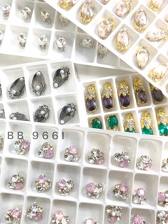 Set 72 viên đá kiểu trang trí móng nail