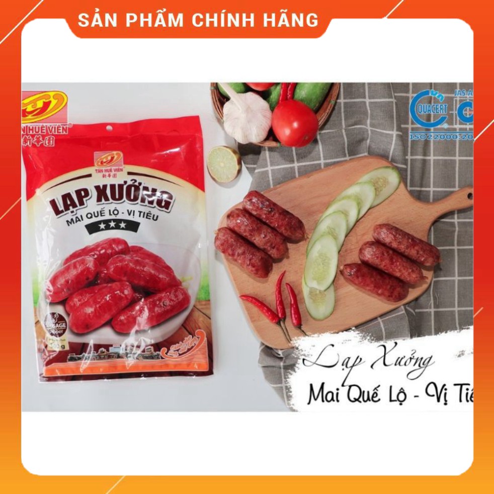 Lạp xưởng Nạc Tân Huê Viên, Lạp Xưởng Mai Quế Lộ Tân Huê Viên Vị Tiêu Túi 500g [Đặc sản Sóc Trăng]