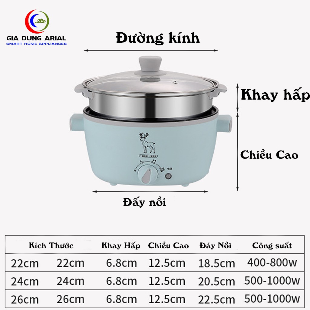 [Mã ELHADEV giảm 4% đơn 300K] Bếp Điện Mini Đa Năng Công Suất 1000W Màu Xanh Ngọc Có Kèm Xửng Hấp Bảo Hành 6 Tháng NL09