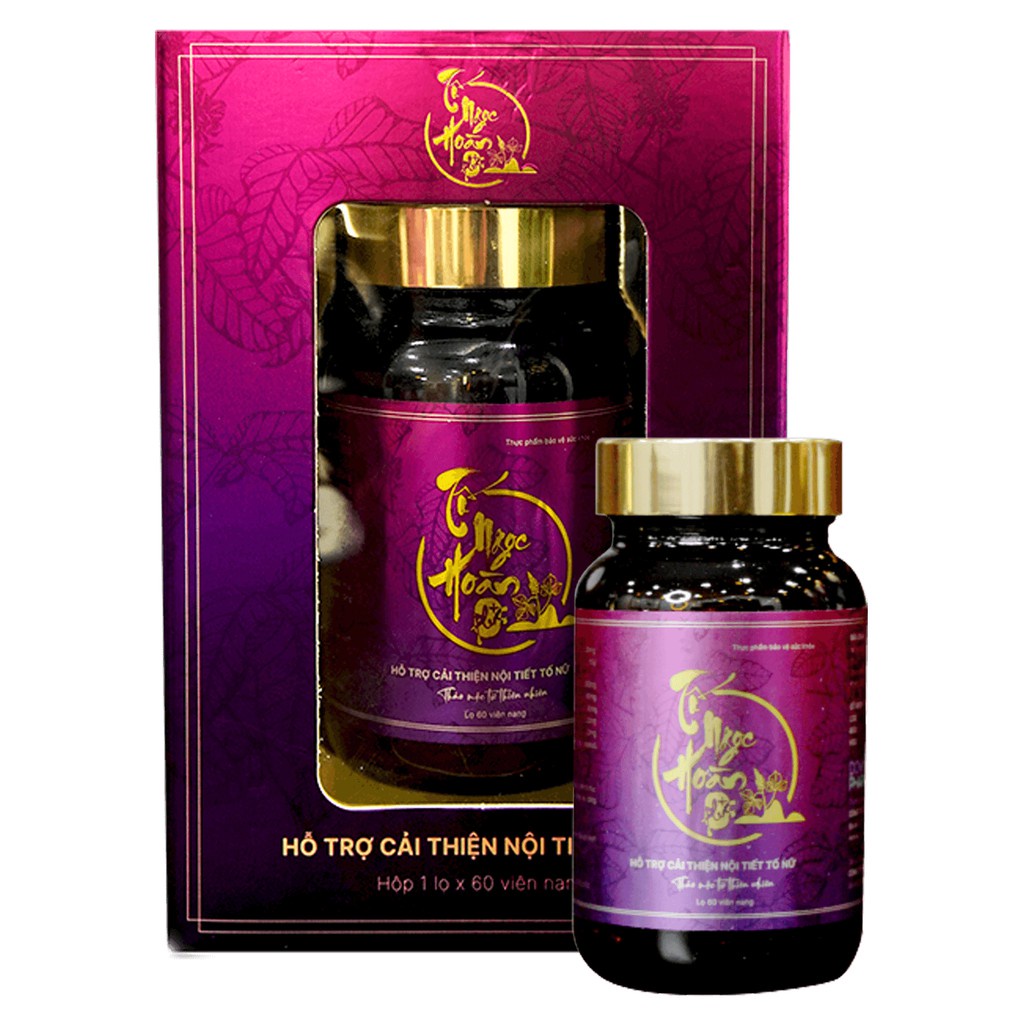Viên uống Tố Ngọc Hoàn Plus bổ sung nội tiết tố,trắng da, tăng vòng 1 hộp 60 viên