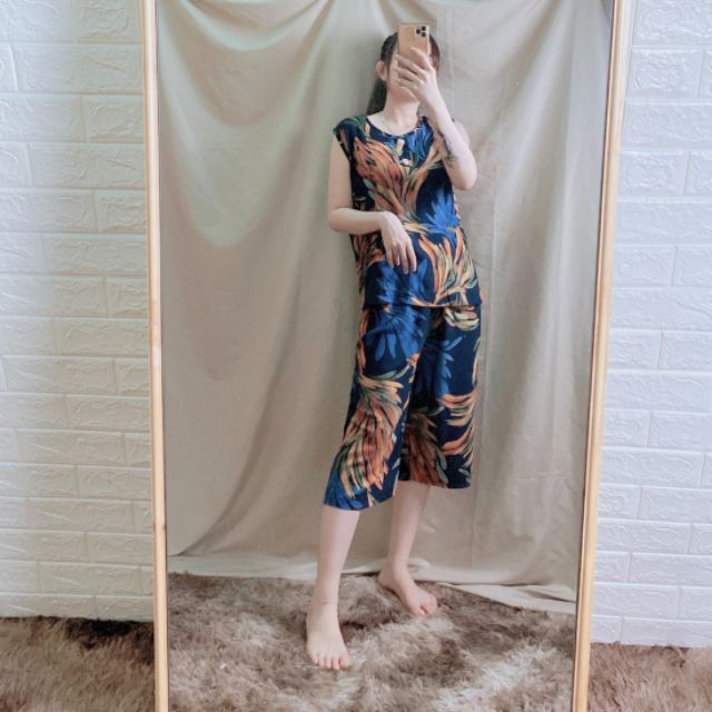 Đồ bộ Tole Nhung trung niên