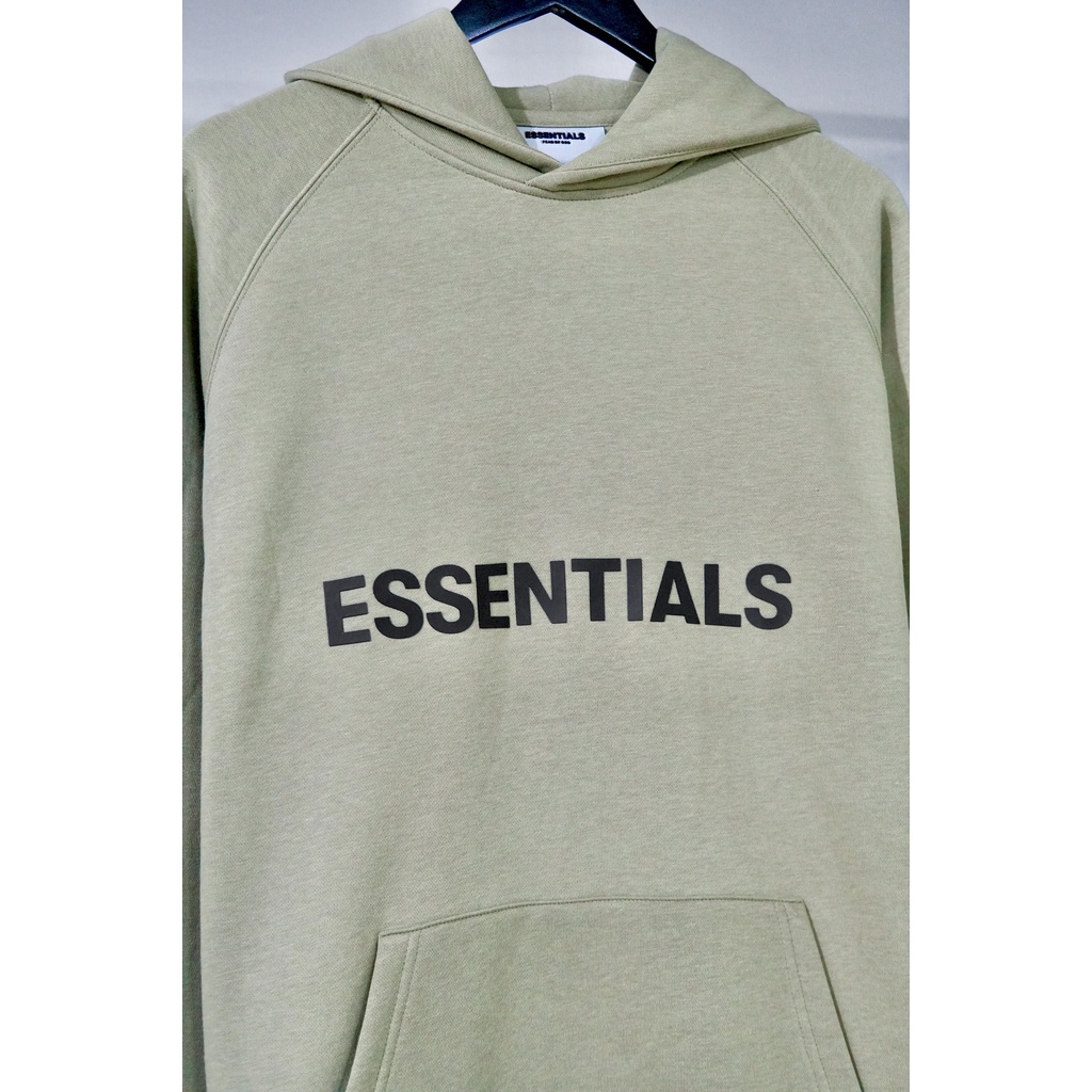 Áo Hoodie ESSENTIALS Chữ Phản Quang màu Taupe hot hit 2021 dành cho cả nam nữ