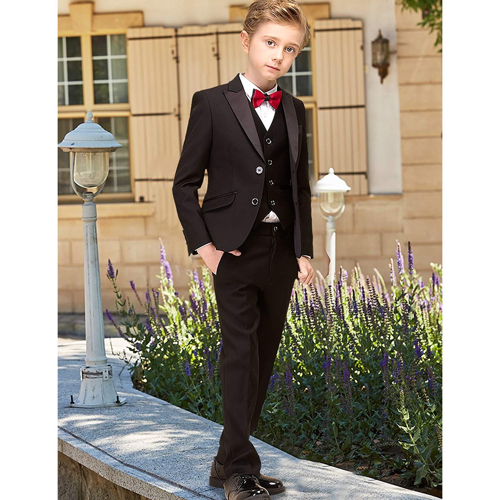 Bộ Vest - Bộ suit đen cho bé trai - VEST SUIT NXB0042 | BLACK