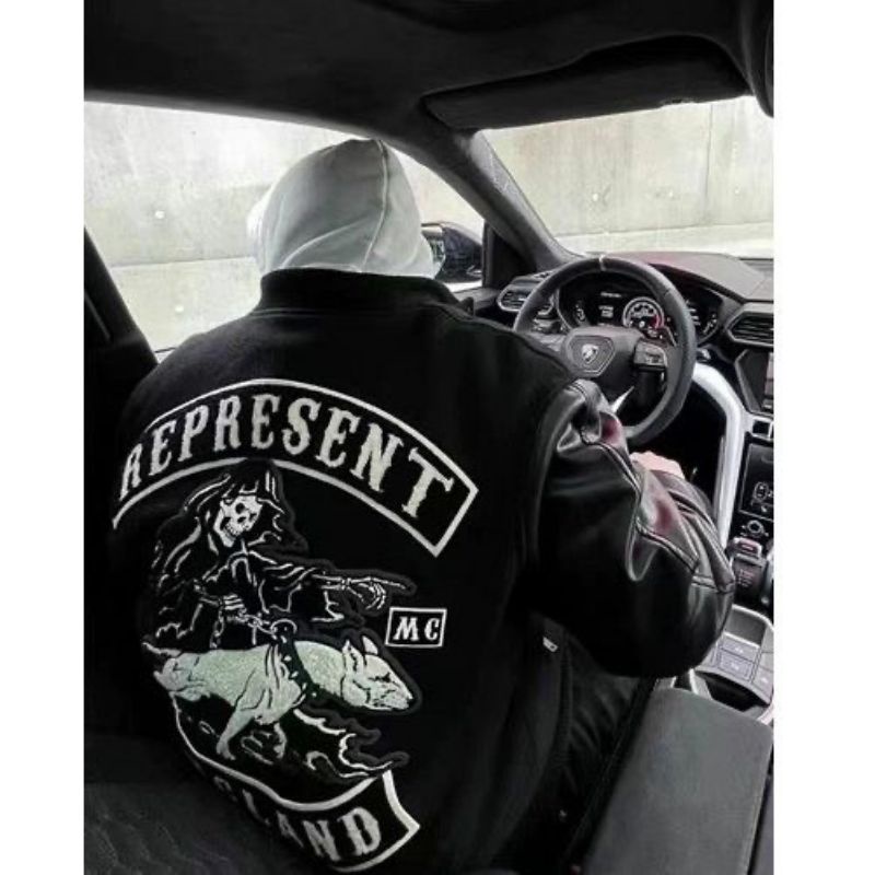 Áo khoác đen tay da hàng cao cấp