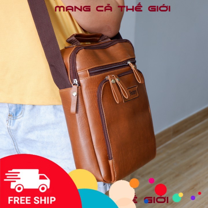Túi đeo chéo nam da PU có quai xách Mys Bag | BigBuy360 - bigbuy360.vn