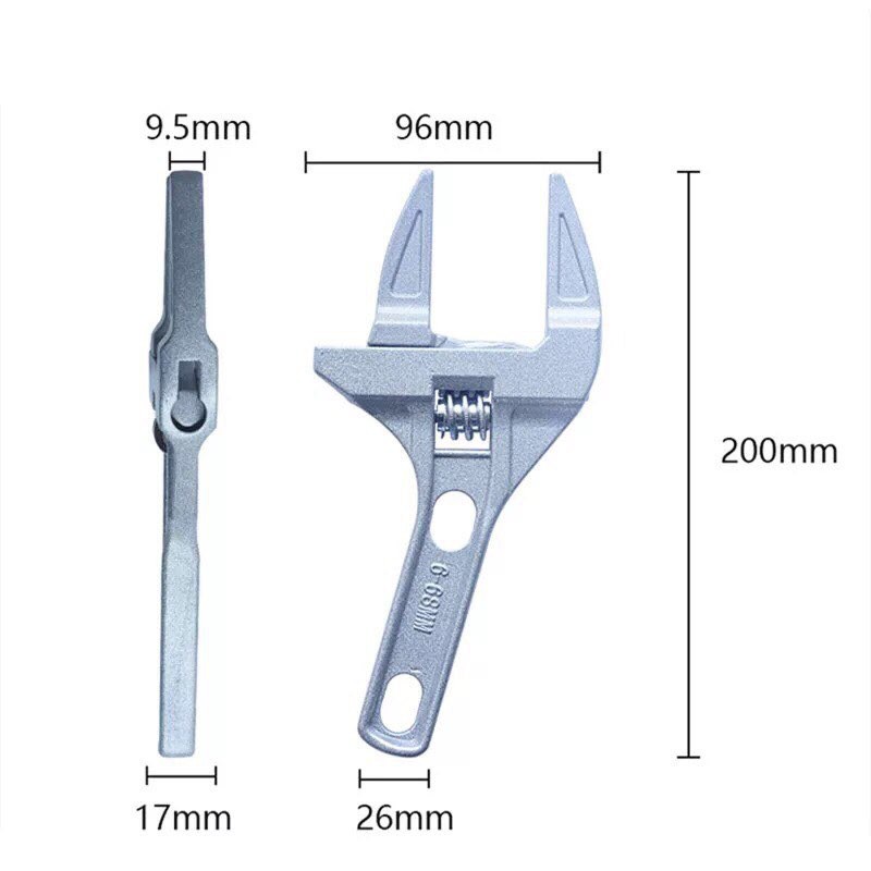 Cờ lê sửa chữa ống nước bằng hợp kim nhôm cho phòng tắm 16-68