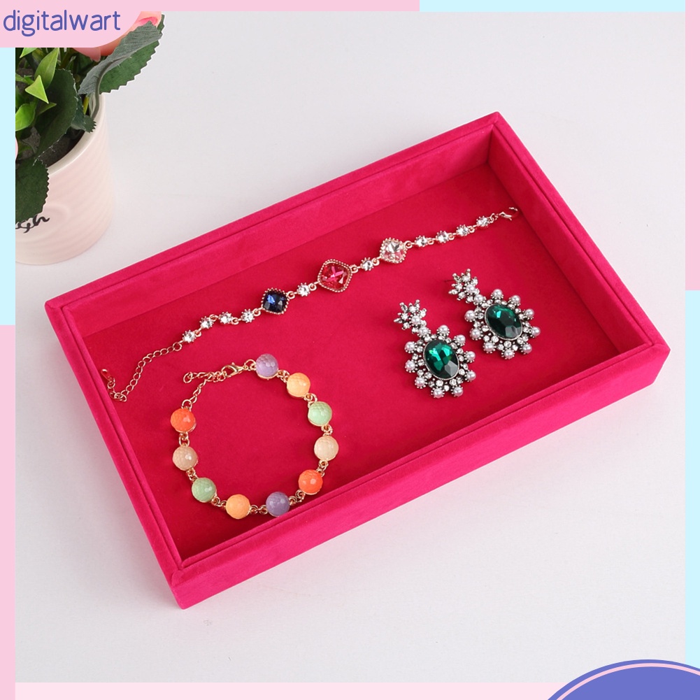 Khay đựng trang sức bằng vải nhung thời trang sang trọng