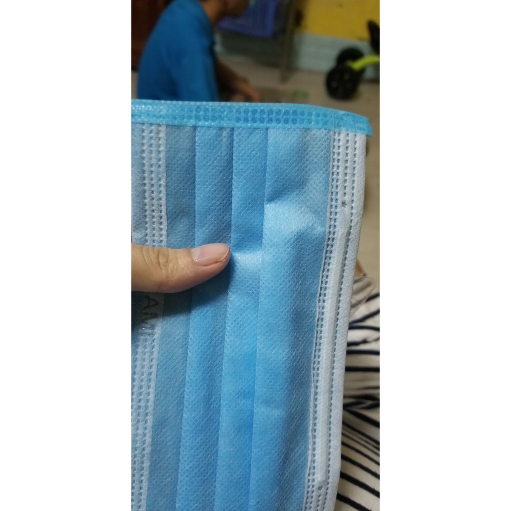 Hộp 50 Chiếc Khẩu Trang Y Tế Mầu Xanh 4 Lớp, AMI 1xanh 4L | BigBuy360 - bigbuy360.vn