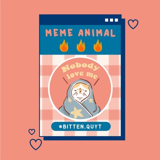 Huy hiệu tròn Meme Mèo