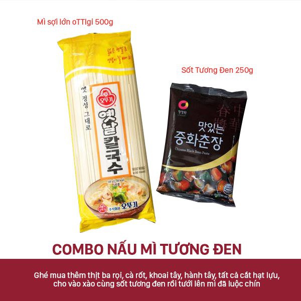 Mỳ Khô Sợi Nhỏ/ Vừa Làm Mỳ Tương Đen HQ 500gr