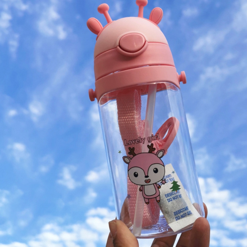 Bình Nước Họa Tiết Hoạt Hình Dễ Thương Cho Bé