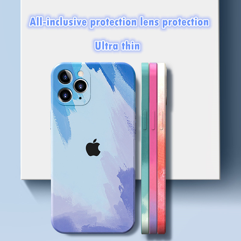 Ốp điện thoại silicon siêu mỏng màu trơn chống rơi cho Iphone 12 Pro Max Mini Xr Xs Max | BigBuy360 - bigbuy360.vn