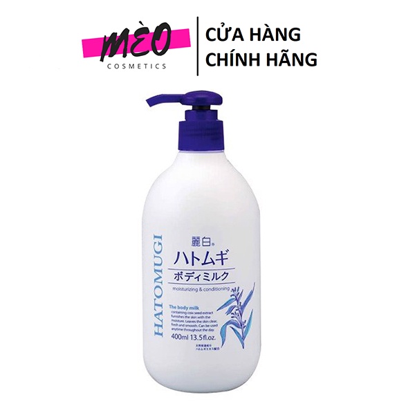 Sữa Dưỡng Thể Hatomugi Body Lotion 400ml Chính hãng 100%