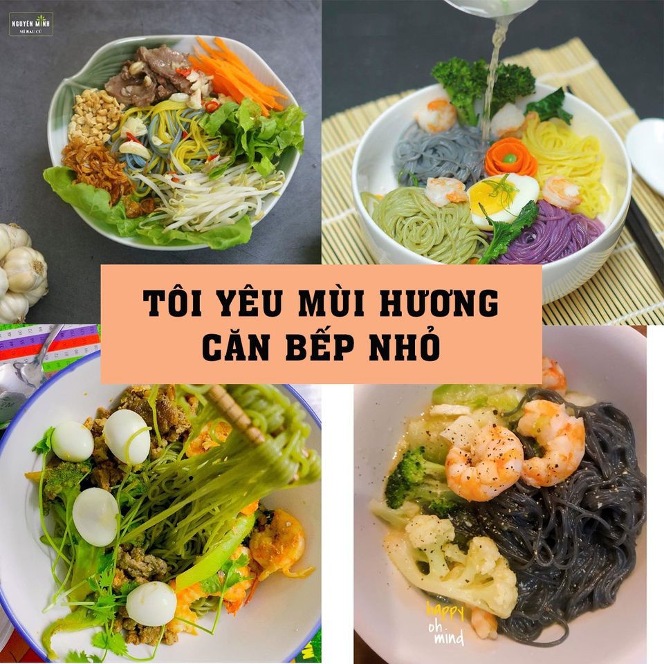 Bún Rau Củ Nguyên Minh Tổng Hợp Hộp 300gr - Bún rau củ hữu cơ cho bé ăn dặm