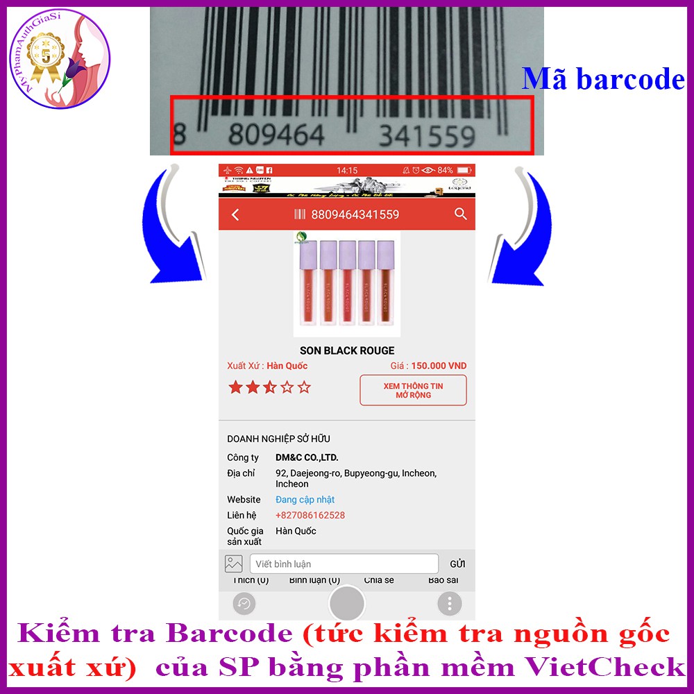 Son kem lì black rouge air fit velvet mềm mịn 4,5g korea | Thế Giới Skin Care