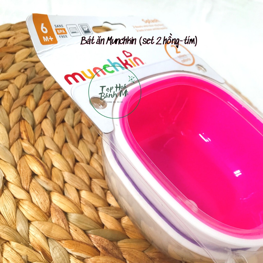 Bát ăn dặm chống trượt Munchkin (lẻ và set 2)