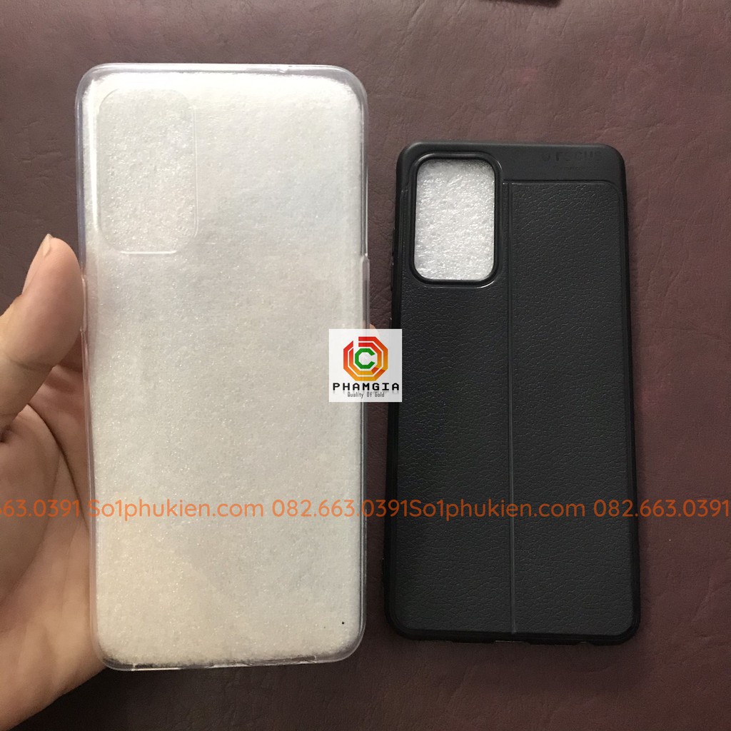 Ốp lưng Samsung Galaxy A52 (4G/5G) dẻo đen, dẻo trong bảo vệ từng lỗ cam, dẻo đen auto focus siêu bền