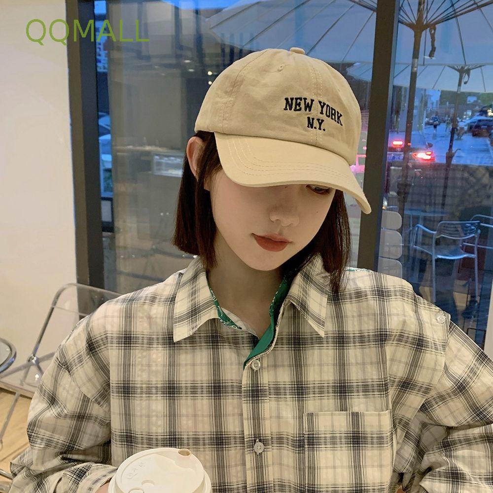 Mũ Lưỡi Trai Mềm Màu Trơn Thêu Họa Tiết Phong Cách Retro Hàn Quốc Có Thể Điều Chỉnh Cho Nam Nữ
