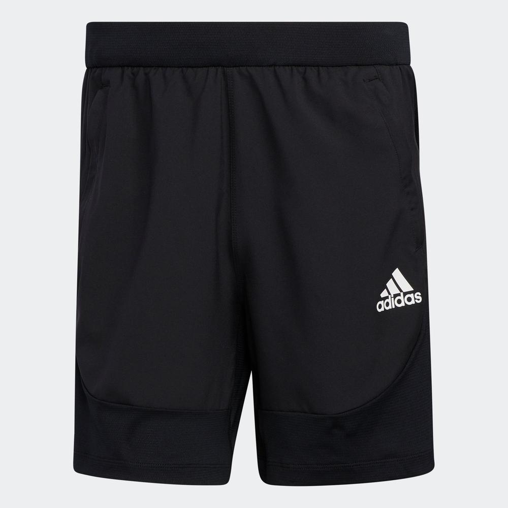 Quần Ngắn adidas TRAINING Nam Quần short Slim 3 Sọc AEROREADY Màu đen GM0332